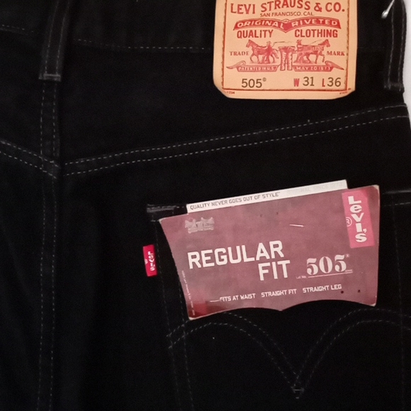 Levi jeans 505 regular fit waist 31...length 36 (new) - Picture 3 of 5
